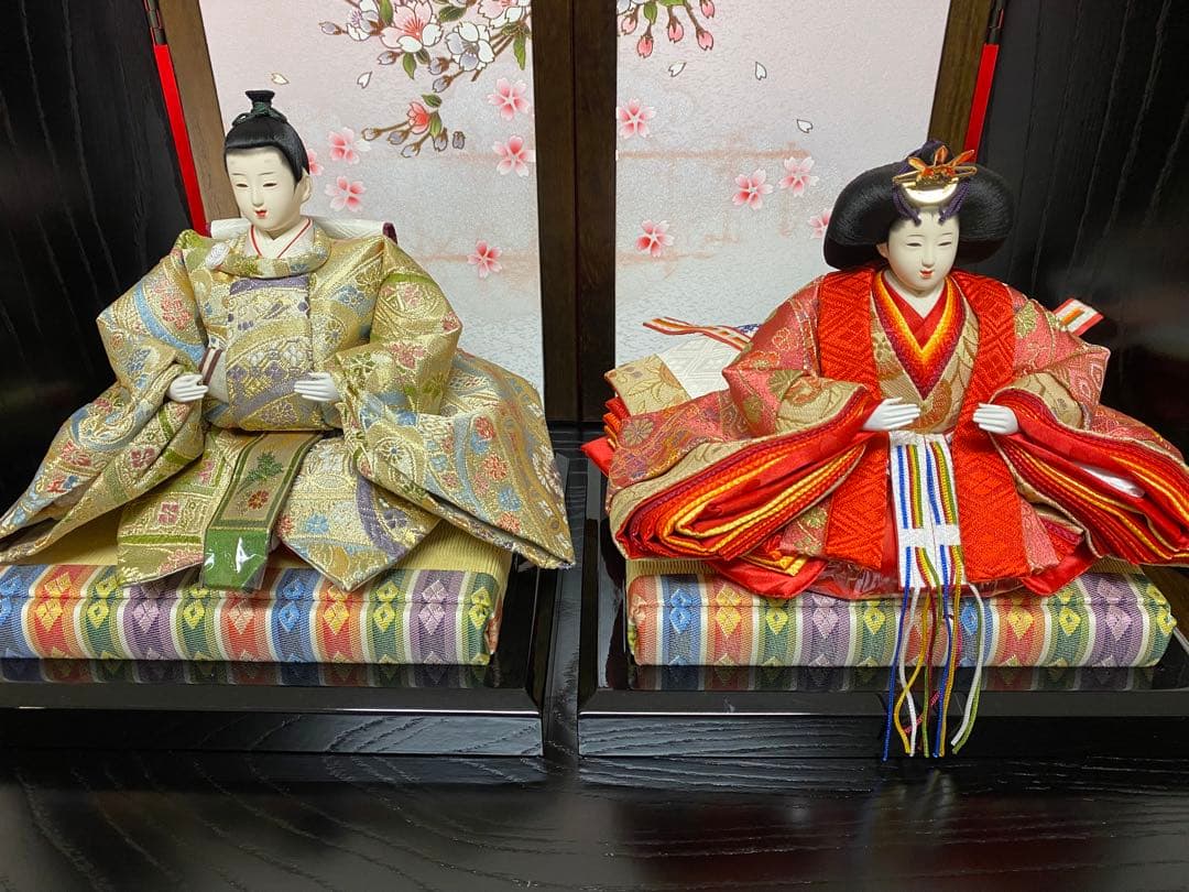 東京久月　雛人形　親王飾り収納セット・サイズ間口約６３×奥行約４１×高さ約５８㎝