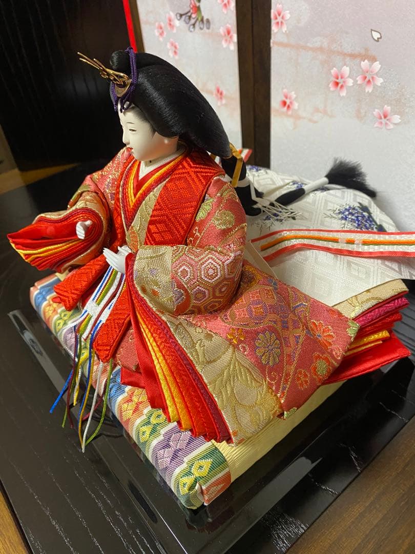 東京久月　雛人形　親王飾り収納セット・サイズ間口約６３×奥行約４１×高さ約５８㎝