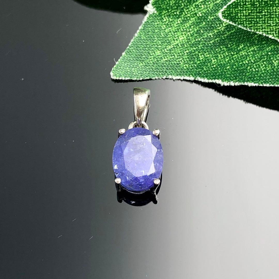 タンザナイトペンダントトップ sv925 t621