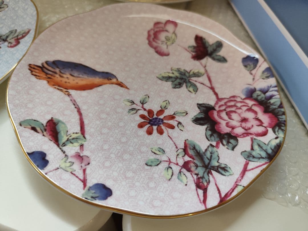 新品　ウェッジウッド ハーレクイン カッコー プレート 4枚　