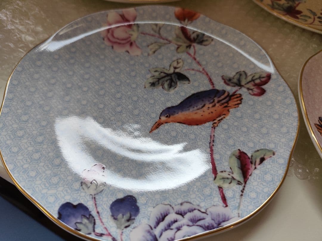 新品　ウェッジウッド ハーレクイン カッコー プレート 4枚　