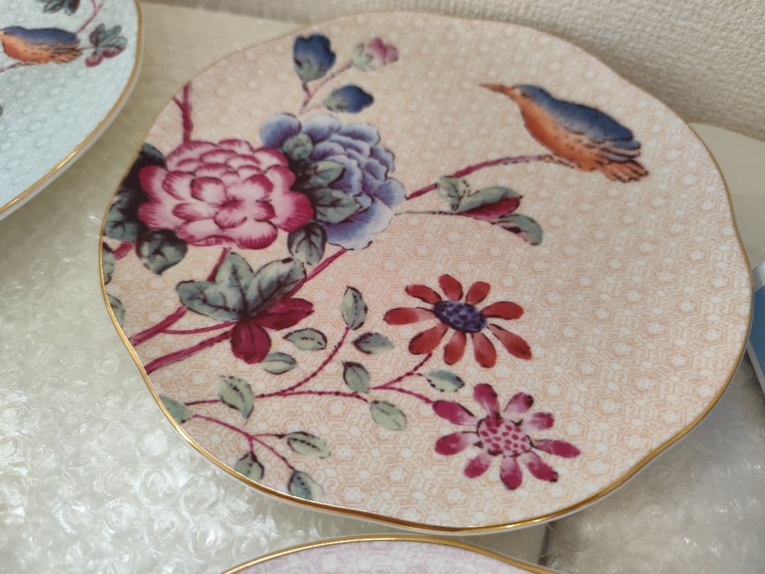 新品　ウェッジウッド ハーレクイン カッコー プレート 4枚　