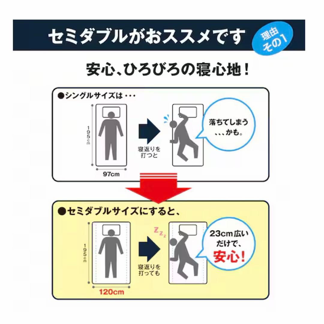 直接取引限定☆セット価格☆ニトリセミダブルベッドフレーム&マットレスNスリープ