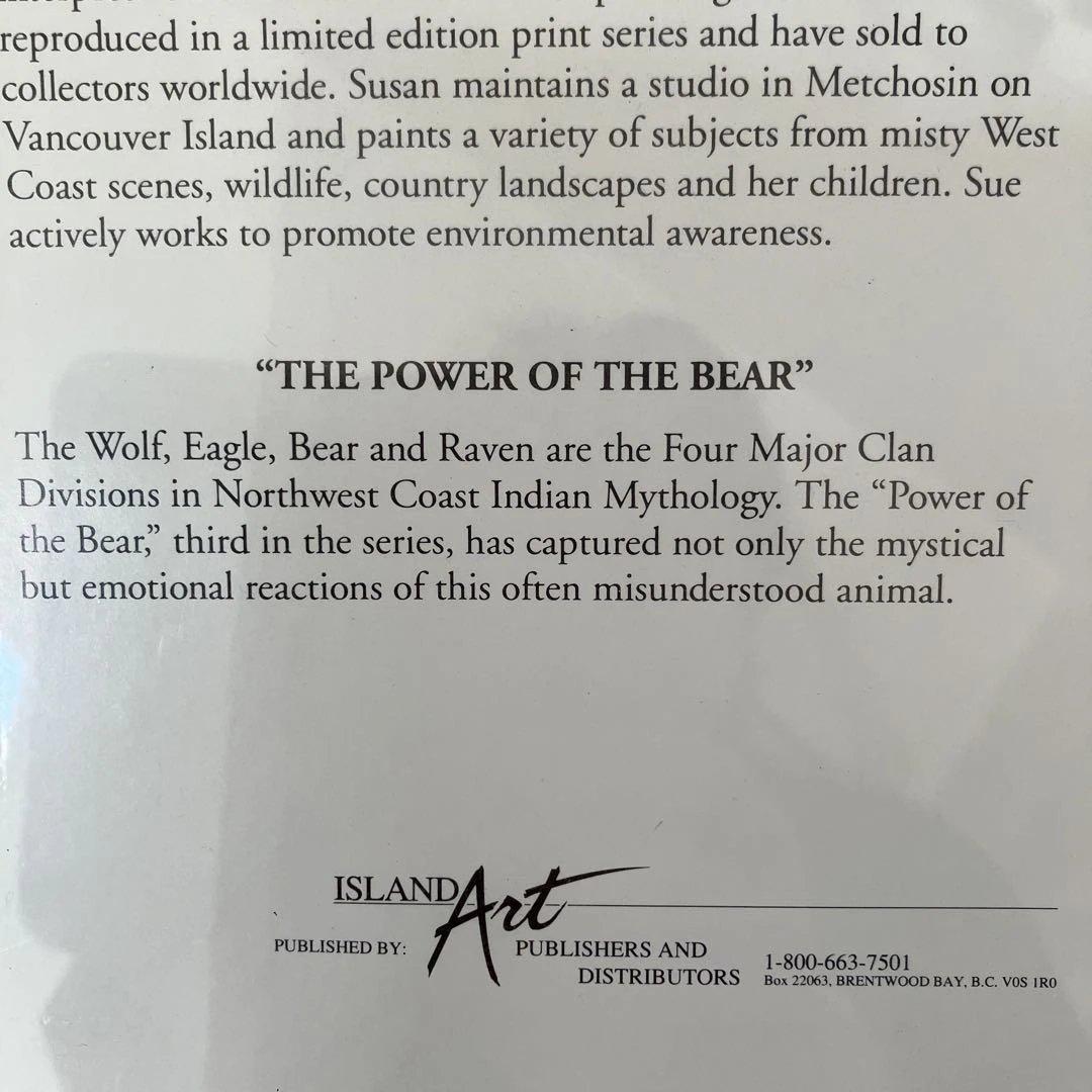 Sue Coleman 水彩画 The Power of the Bear