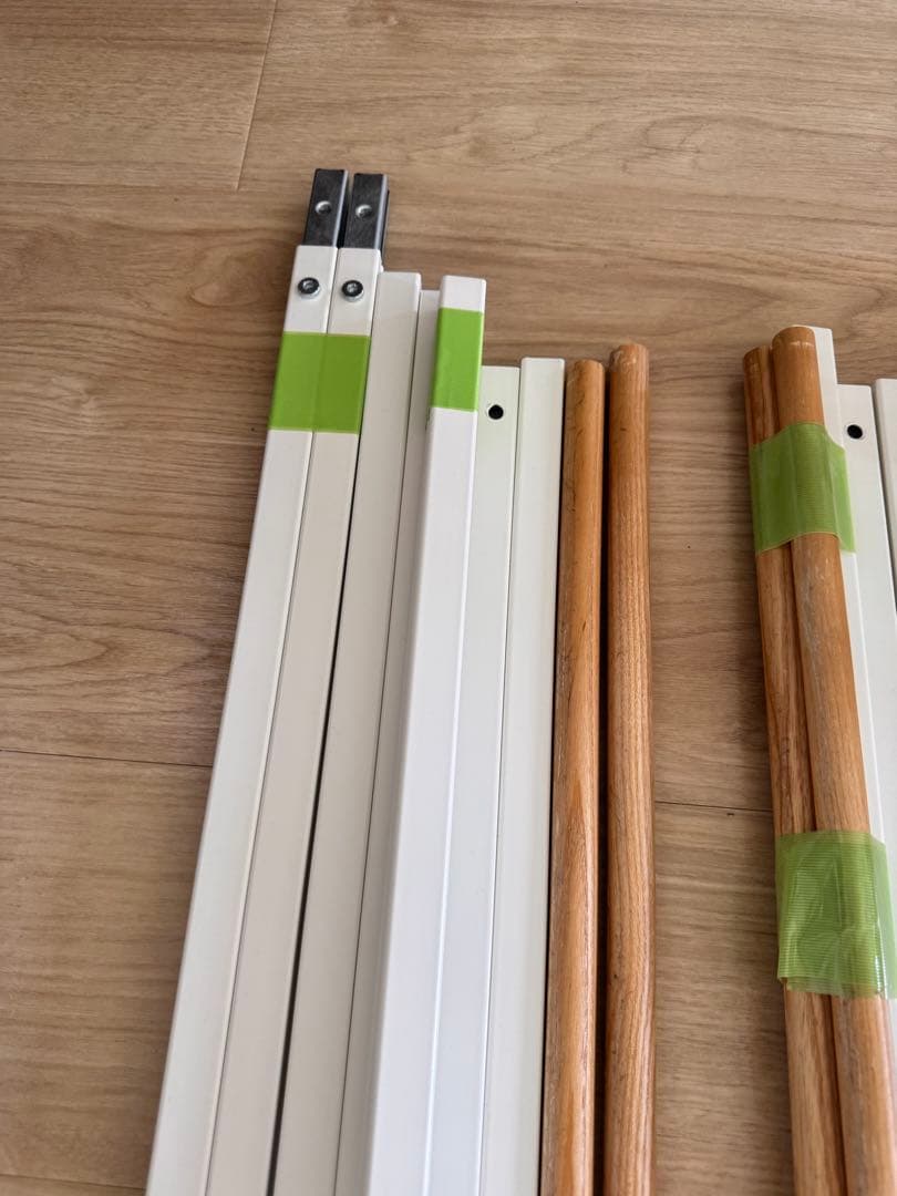 tower キャスター付きハンガーラック　2台　色ホワイト