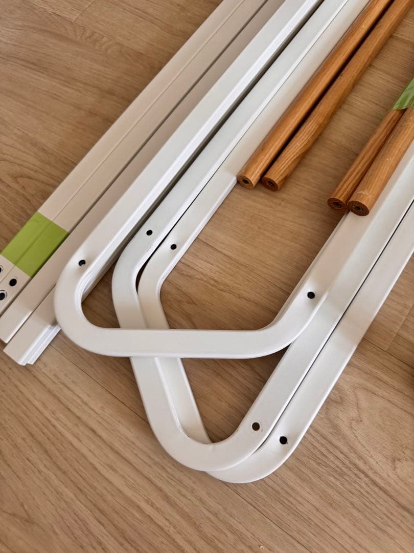 tower キャスター付きハンガーラック　2台　色ホワイト