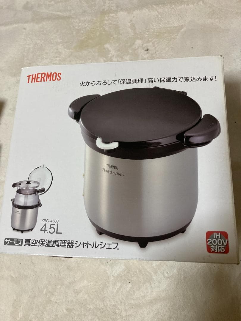新品 サーモス真空保温調理器シャトルシェフ4.5L KBG-4500