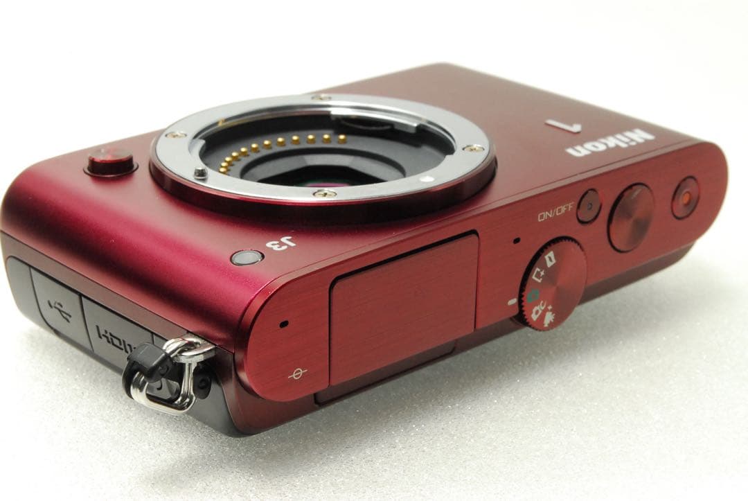 Nikon 1 J3 ❤️スマホ転送 ミラーレス 一眼レフ カメラ ニコン レッド