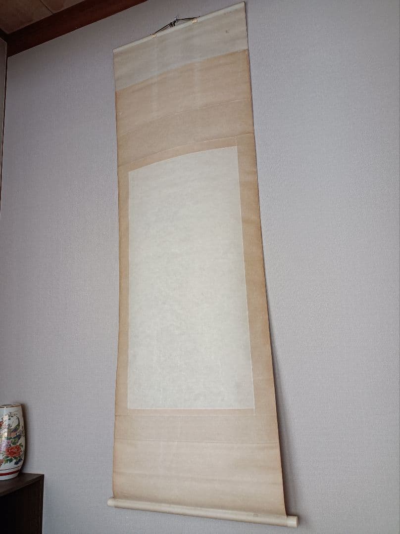 軸 開運 縁起物 絵 金運 龍脈 山水 川 舟 松 中国 風水 四柱推命 美術