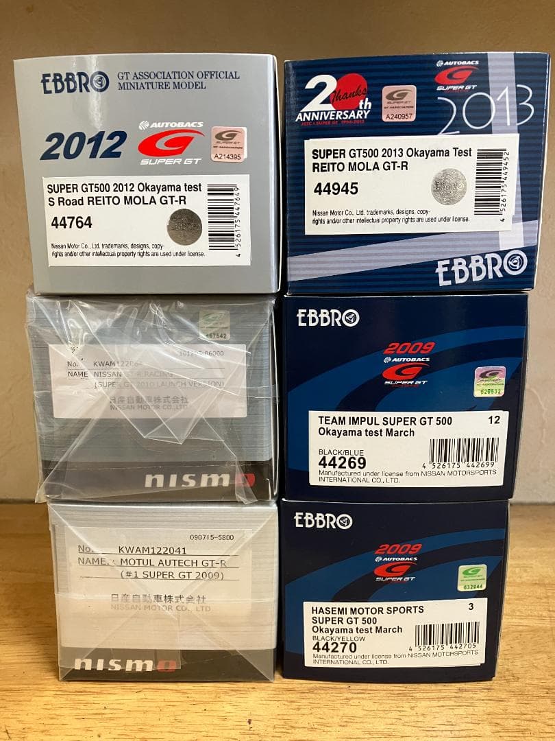 EBBRO 1/43 GT-R 限定モデル6台セット 未開封 NISMOBOX含