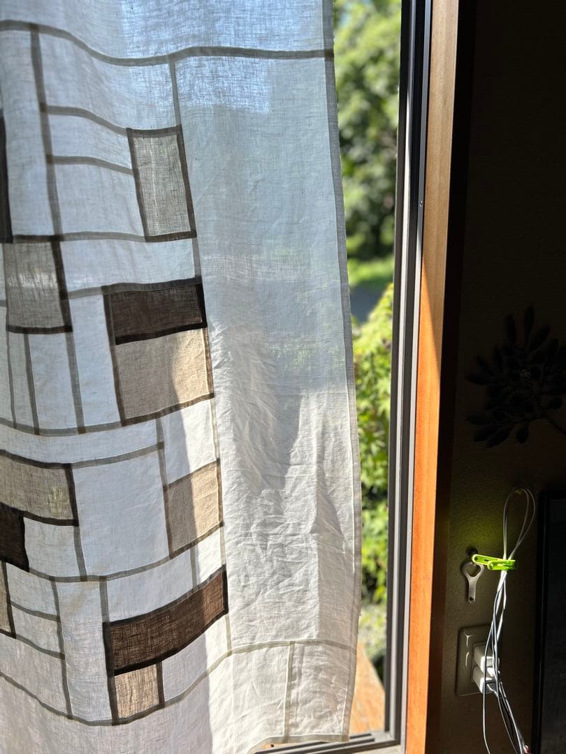 「オフと生成とモカ」麻ポジャギ