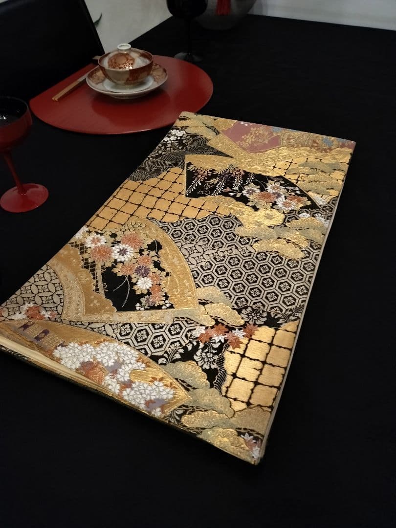 A771高級‼️ひな祭り‼️袋帯テーブルランナー2m15cm