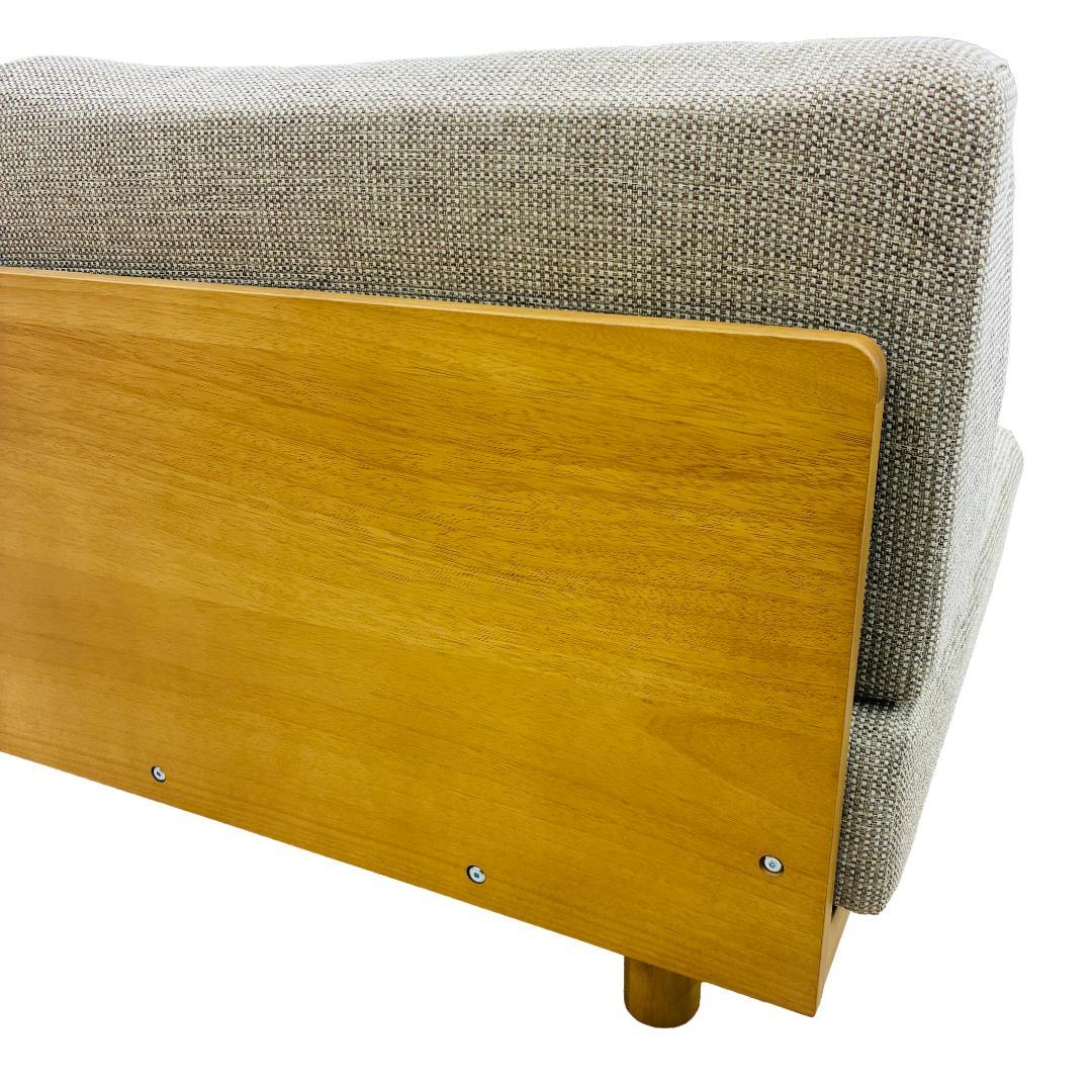 もっさん。【美品】無印良品　ゆったり座れるアームレスソファ　２シーター