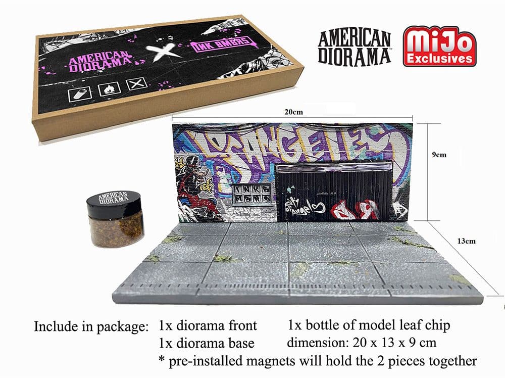 アメリカンジオラマ 1:64スケール LAストリートアート・ジオラマ グラフティ
