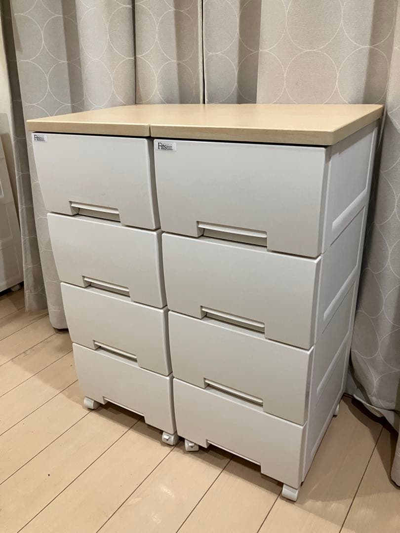 Fits プラスチックチェスト F5504 4段 幅55cm