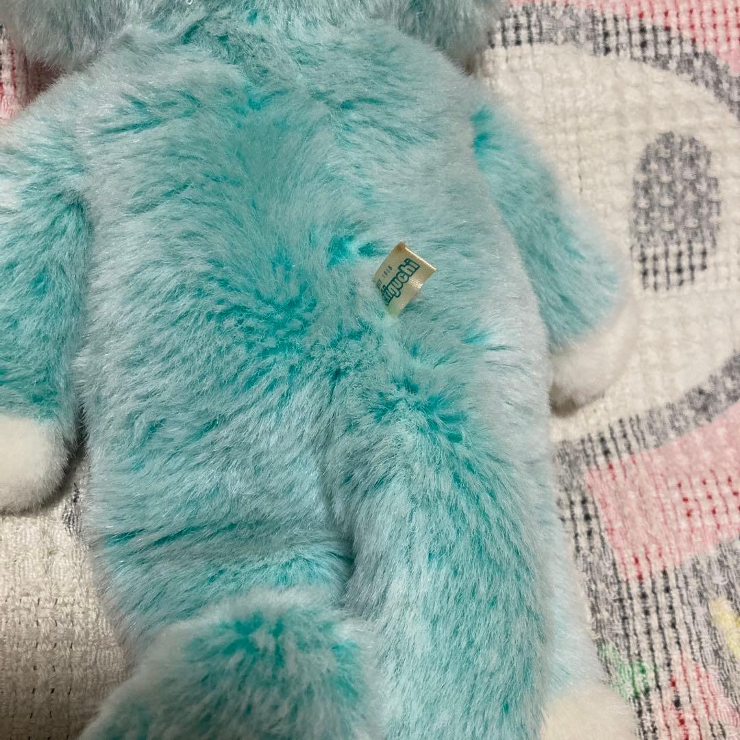 セキグチ　11ぴきのねこ　ぬいぐるみ　中古品　グリーン　毛足の長いタイプ