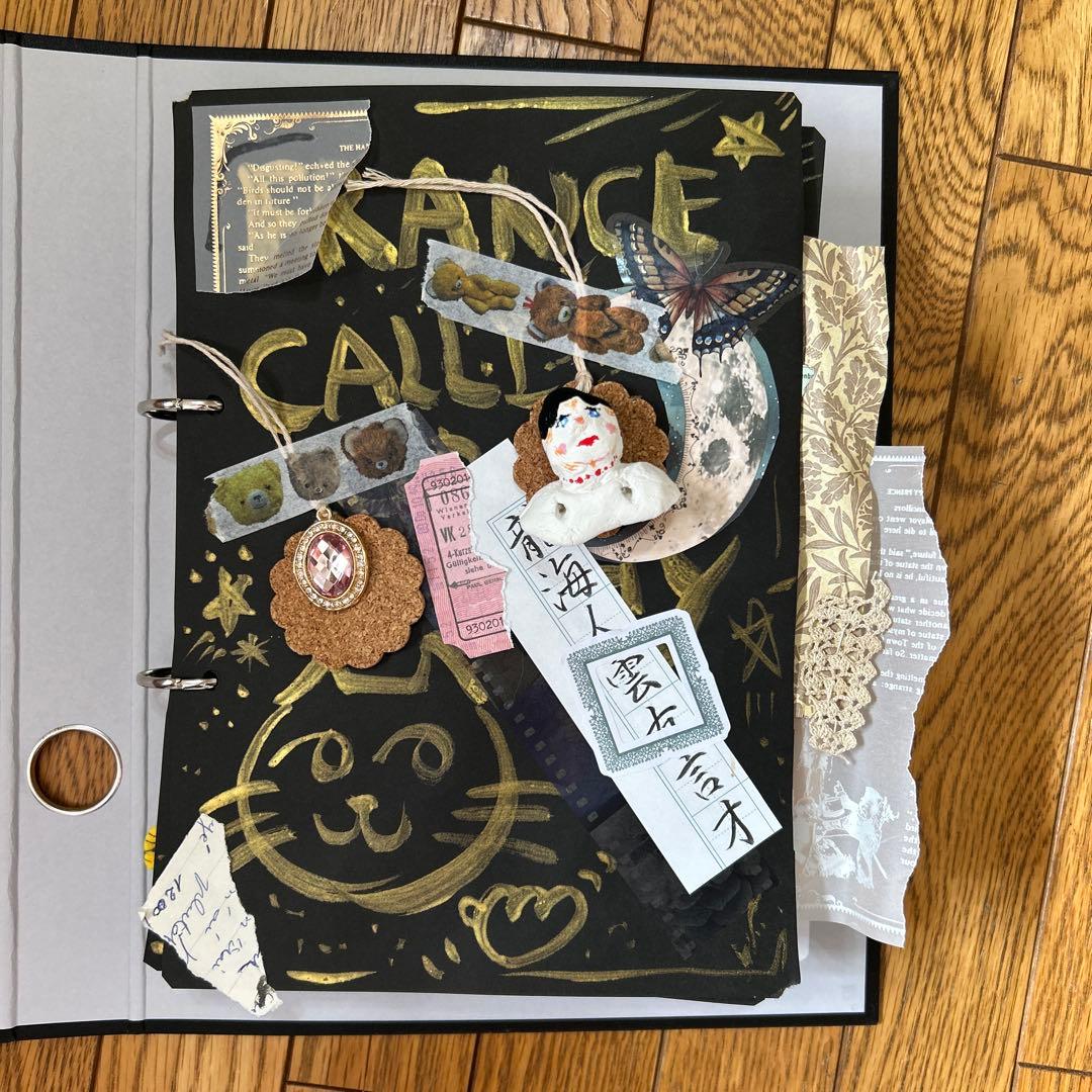 フランス書道×金文字 ジャンクジャーナル アート ハンドメイド