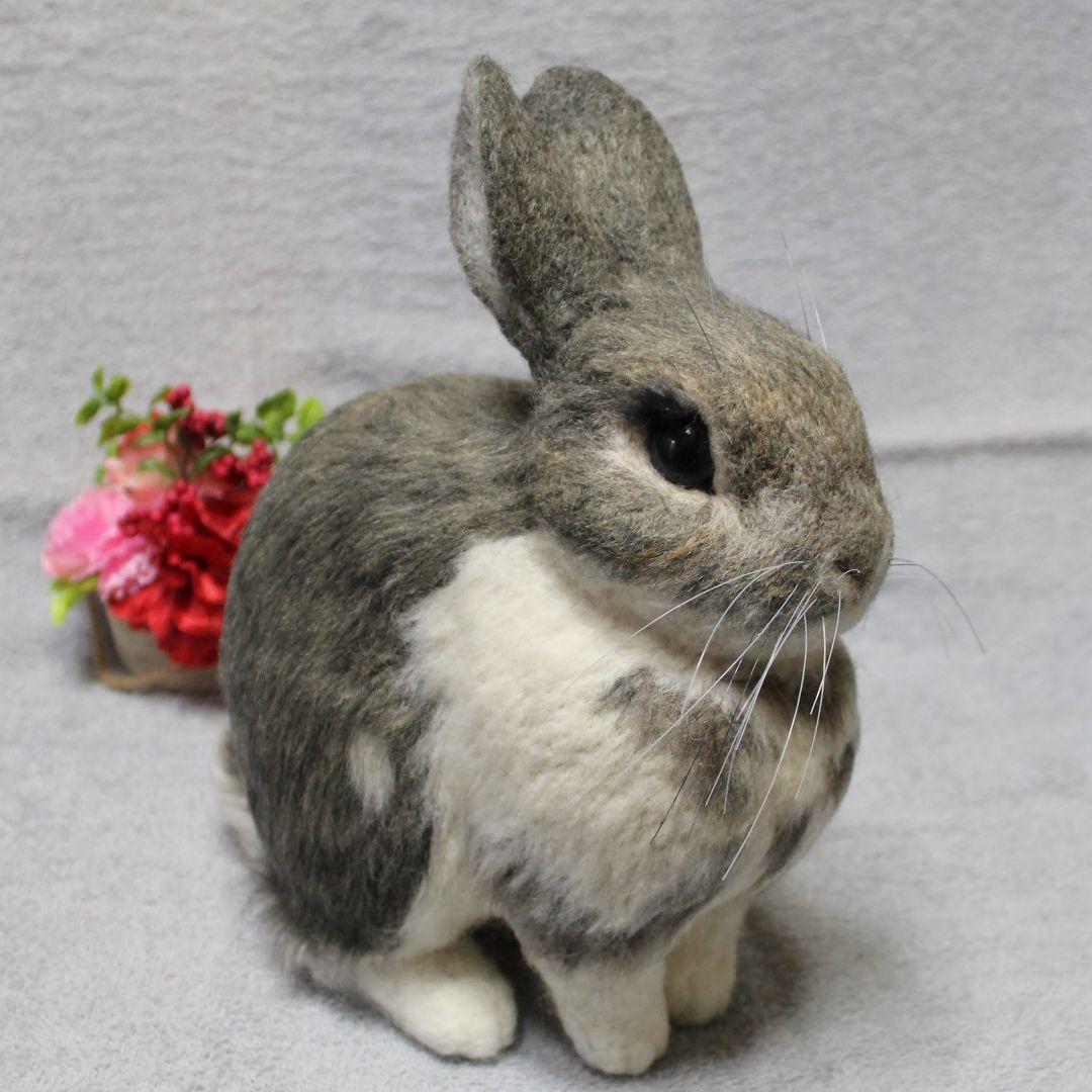 メイさま専用 羊毛フェルト オーダー「リアルで可愛いうさぎちゃん」