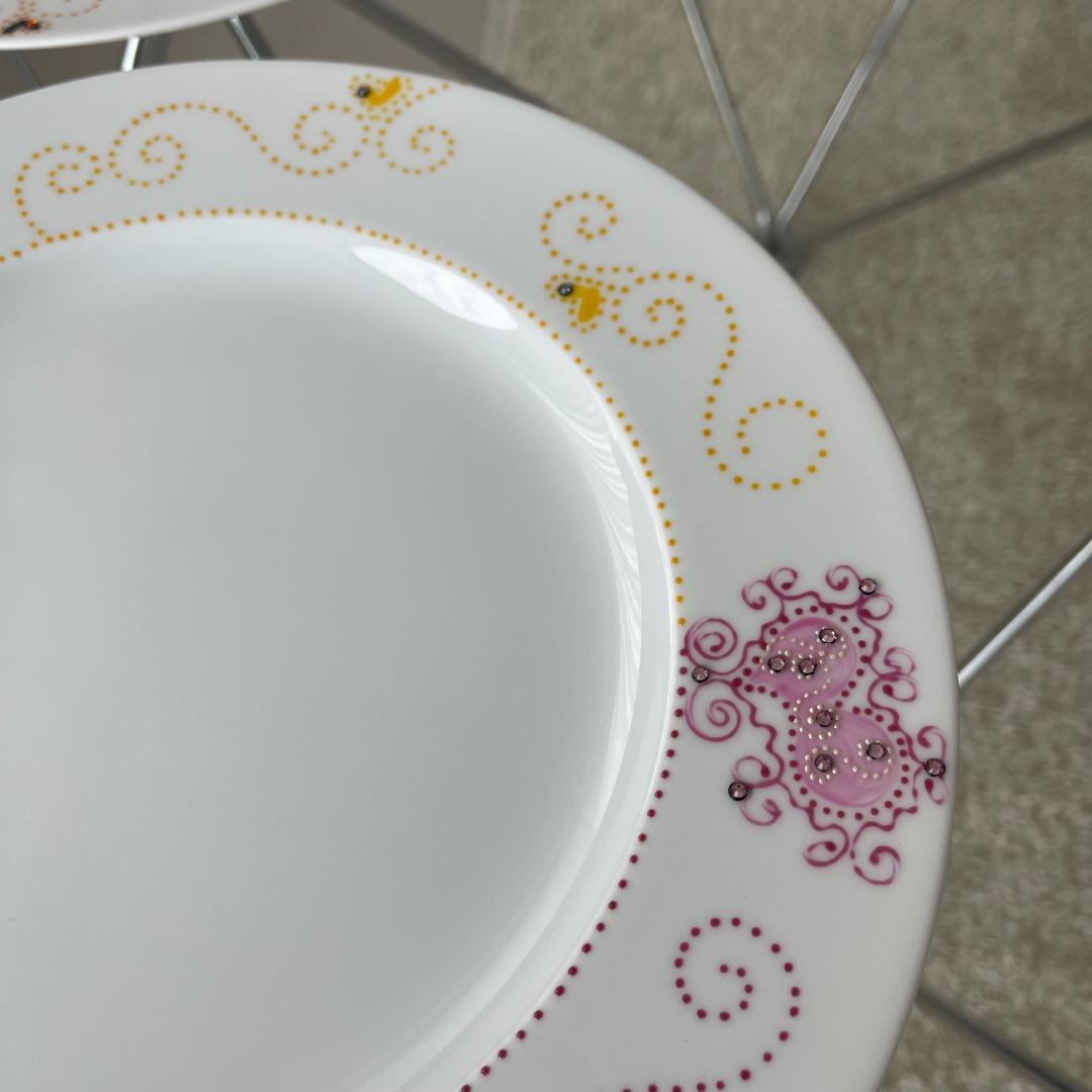 【新品未使用】ソワジック Soizick プレート 大皿 2枚 ラインストーン付