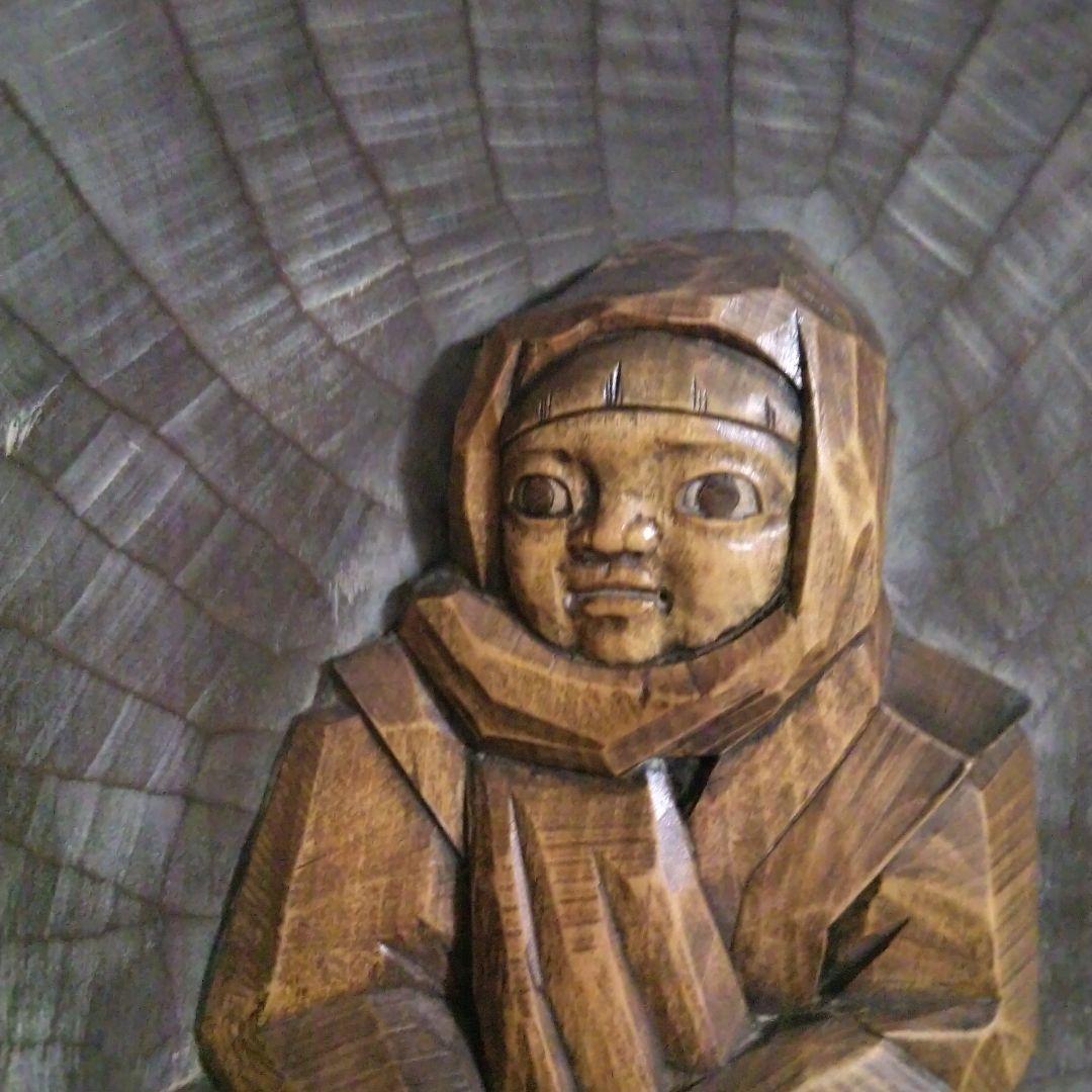 japan 木彫り上田農民美術 壁飾り