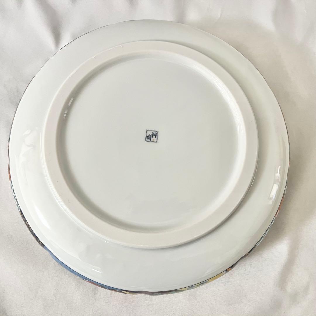 【新品・未使用】相撲力士デザインの和風皿　古伊万里 色絵 大皿　伊万里大鉢大相撲