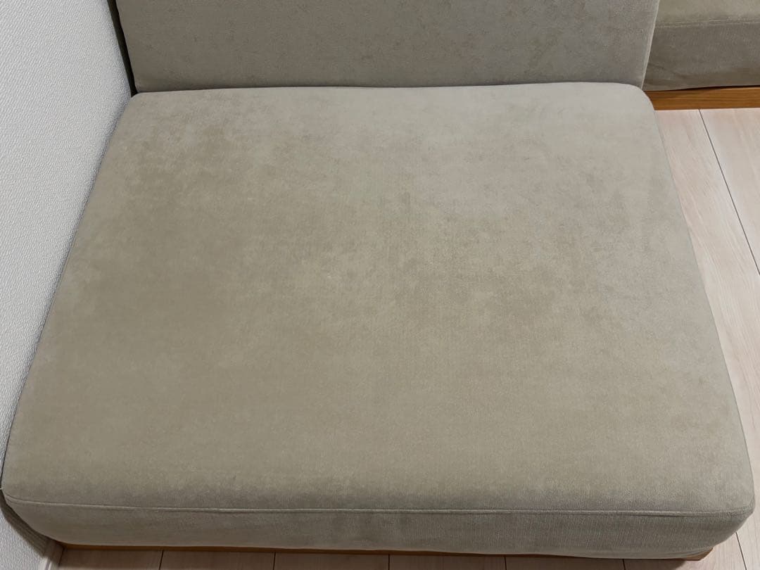 ソファ カウチソファ ベージュ ※引き取り限定