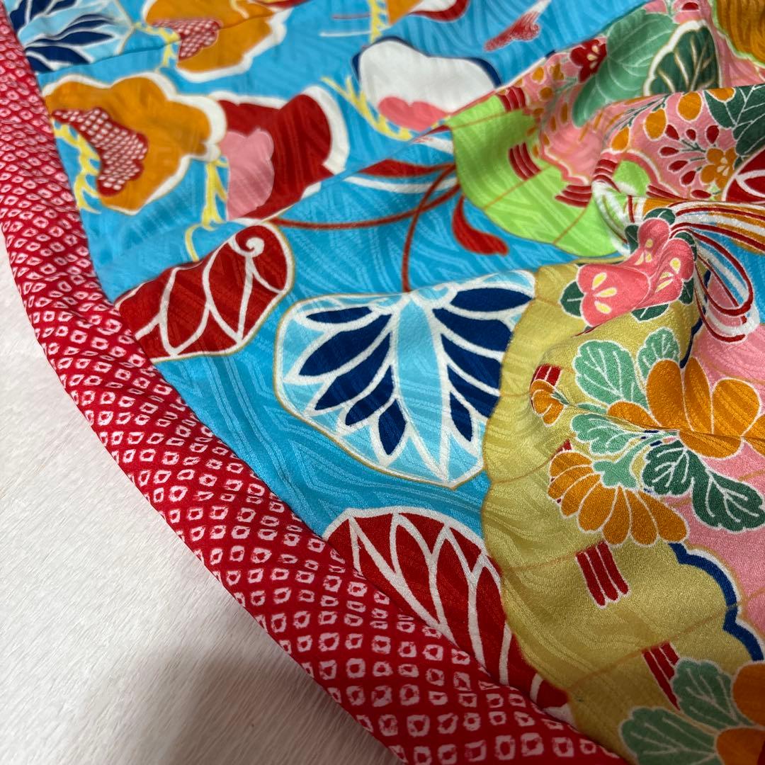 七五三　着物セット　7歳　水色　だらり帯　舞妓　双子　ハーフ成人式　十三詣り