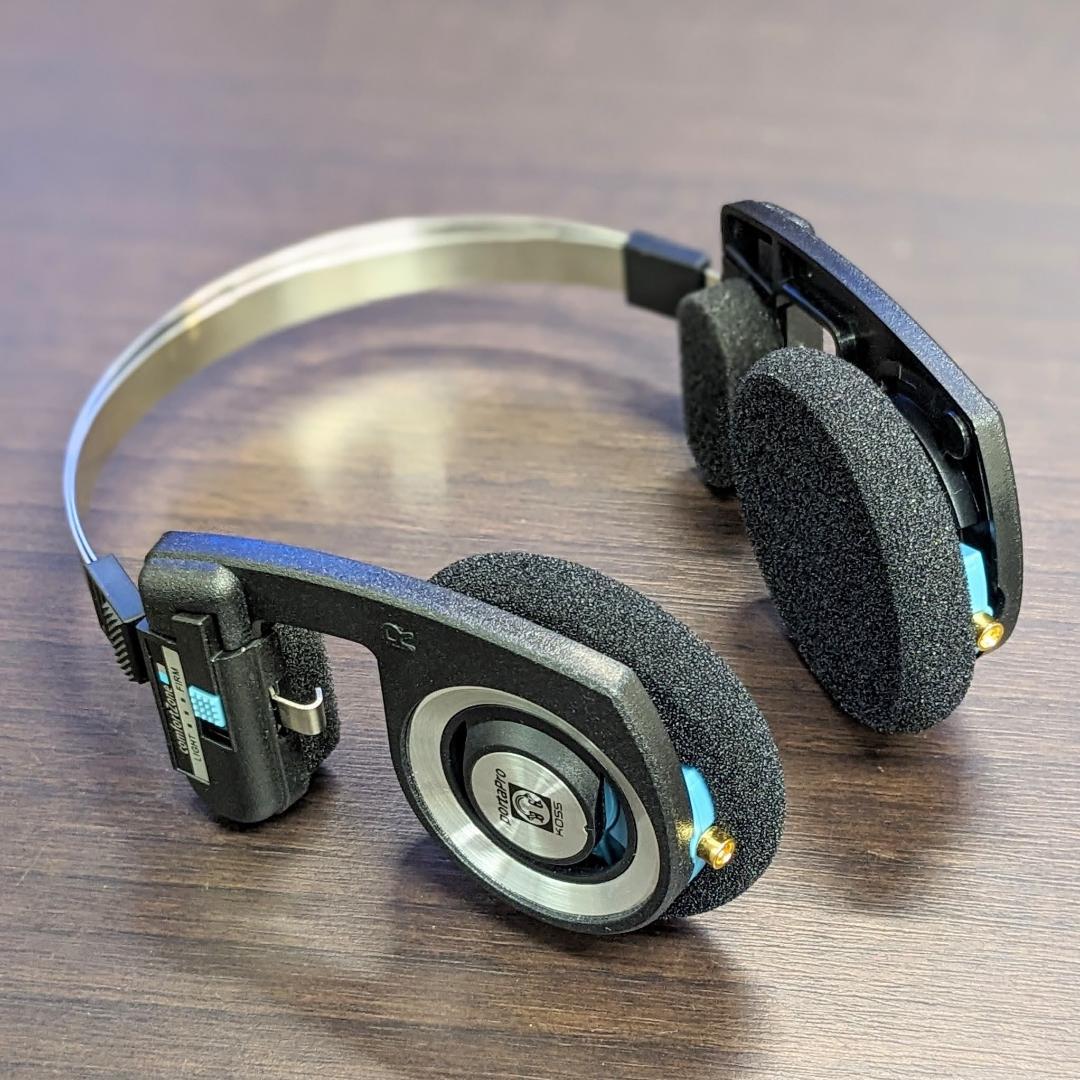 koss porta pro MMCX化　青　マイク付きケーブルセット