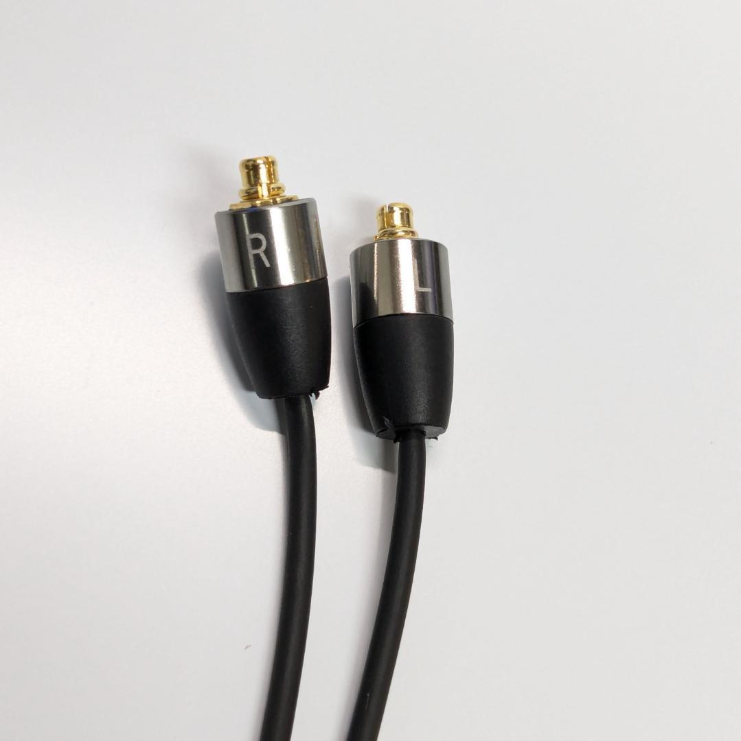 koss porta pro MMCX化　青　マイク付きケーブルセット