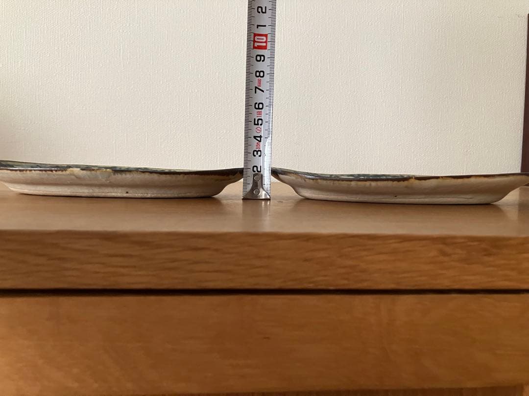 市野吉記さん（コウホ窯）の安南手楕円プレート 2枚セット