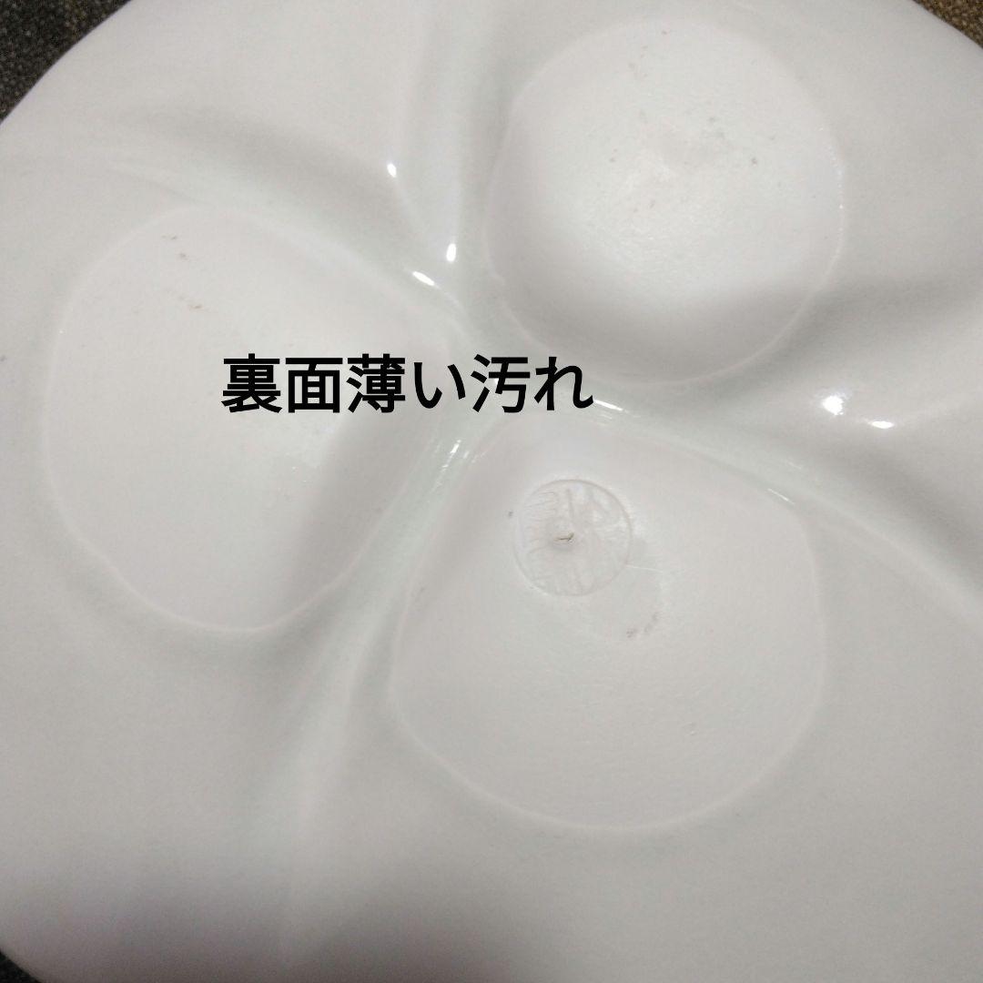昭和レトロ 花びら型 3つに分かれた陶器皿10枚セット