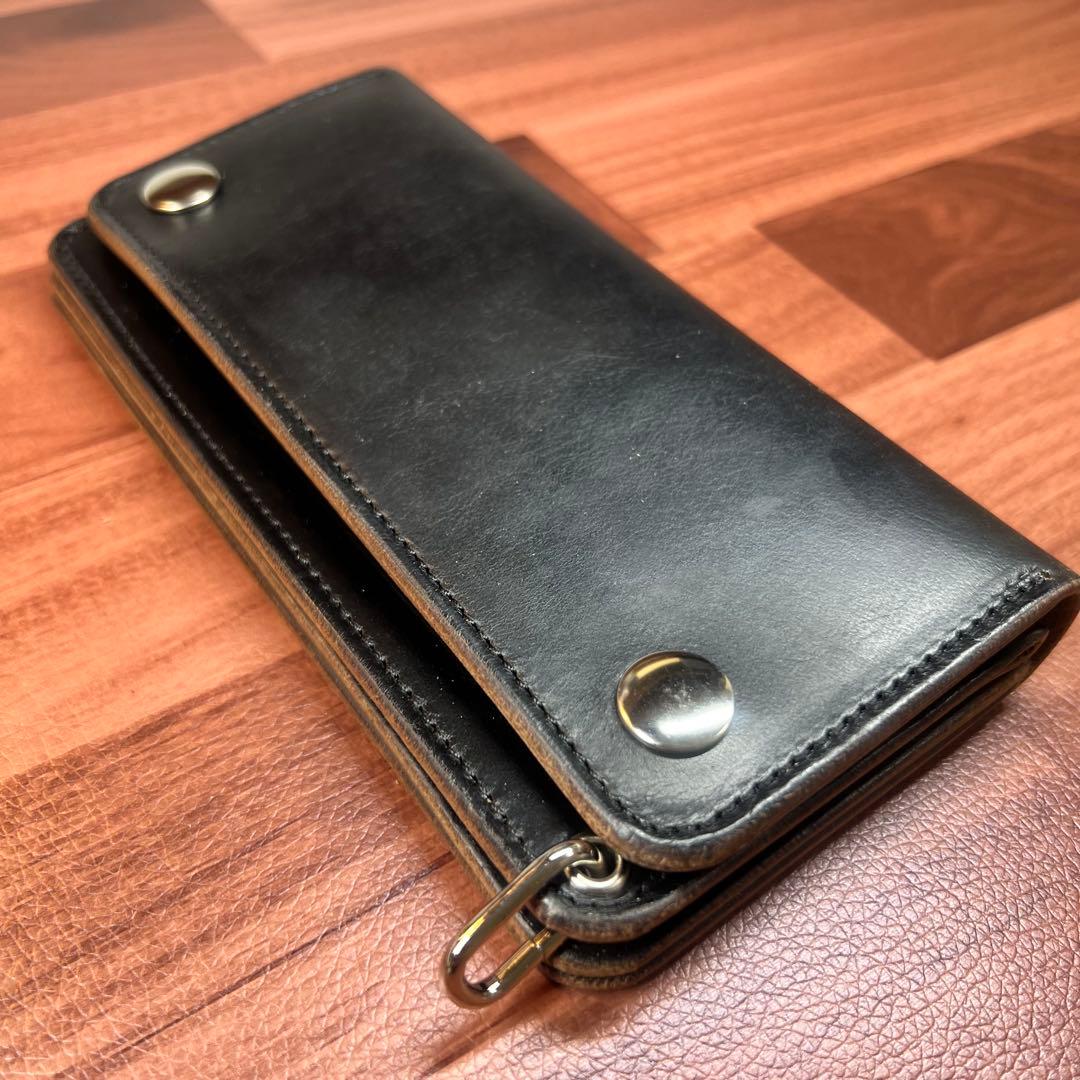 【トラッカーウォレット ロング3層】クロムエクセル シルバー　TALON