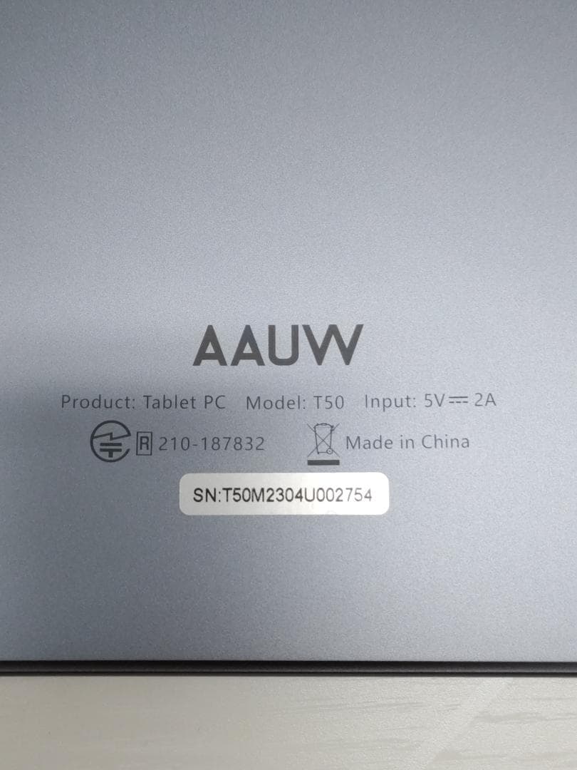 L00596♭1008 極美品 AAUW T50 アンドロイドタブレット 10\"