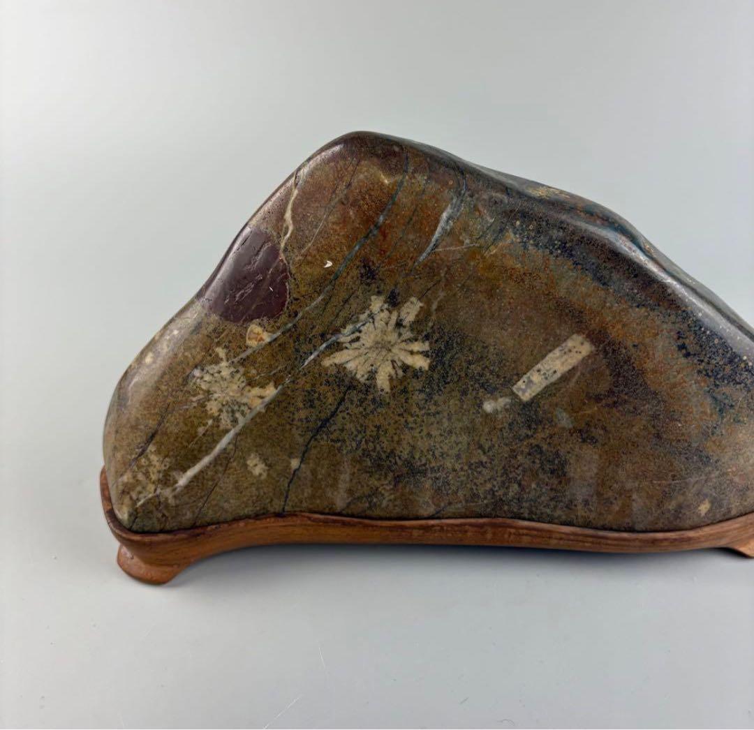 古美術 菊花石 飾石 天然石 約3.9kg