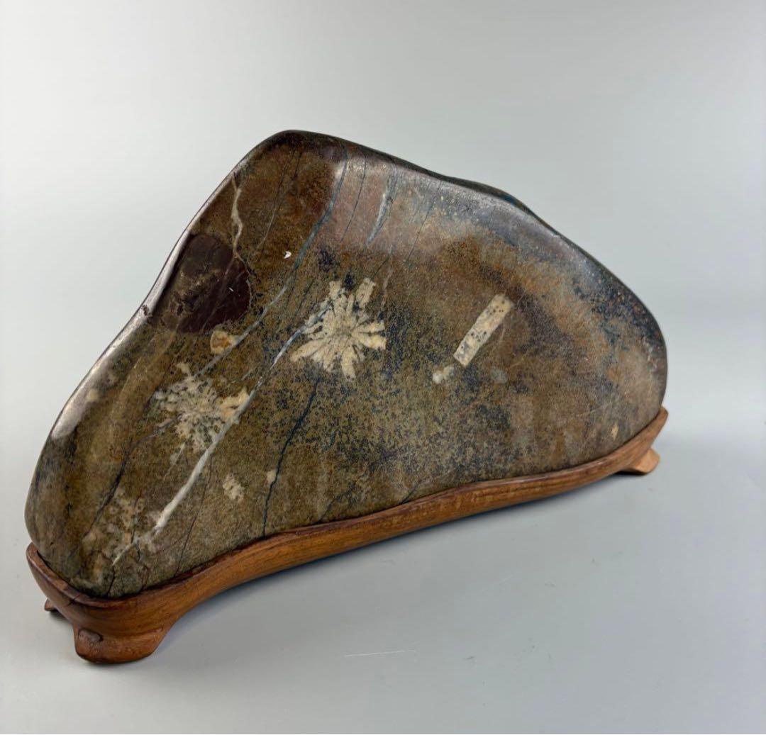 古美術 菊花石 飾石 天然石 約3.9kg