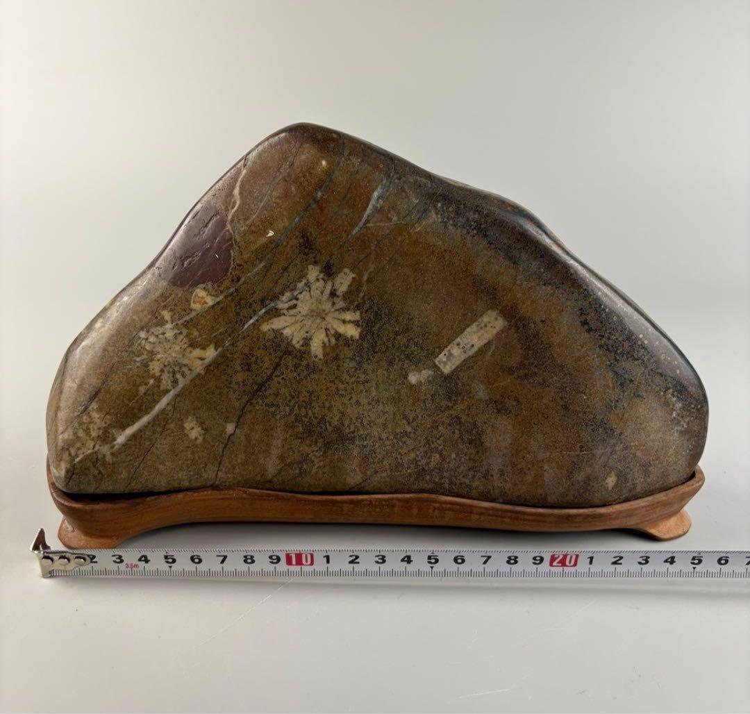 古美術 菊花石 飾石 天然石 約3.9kg