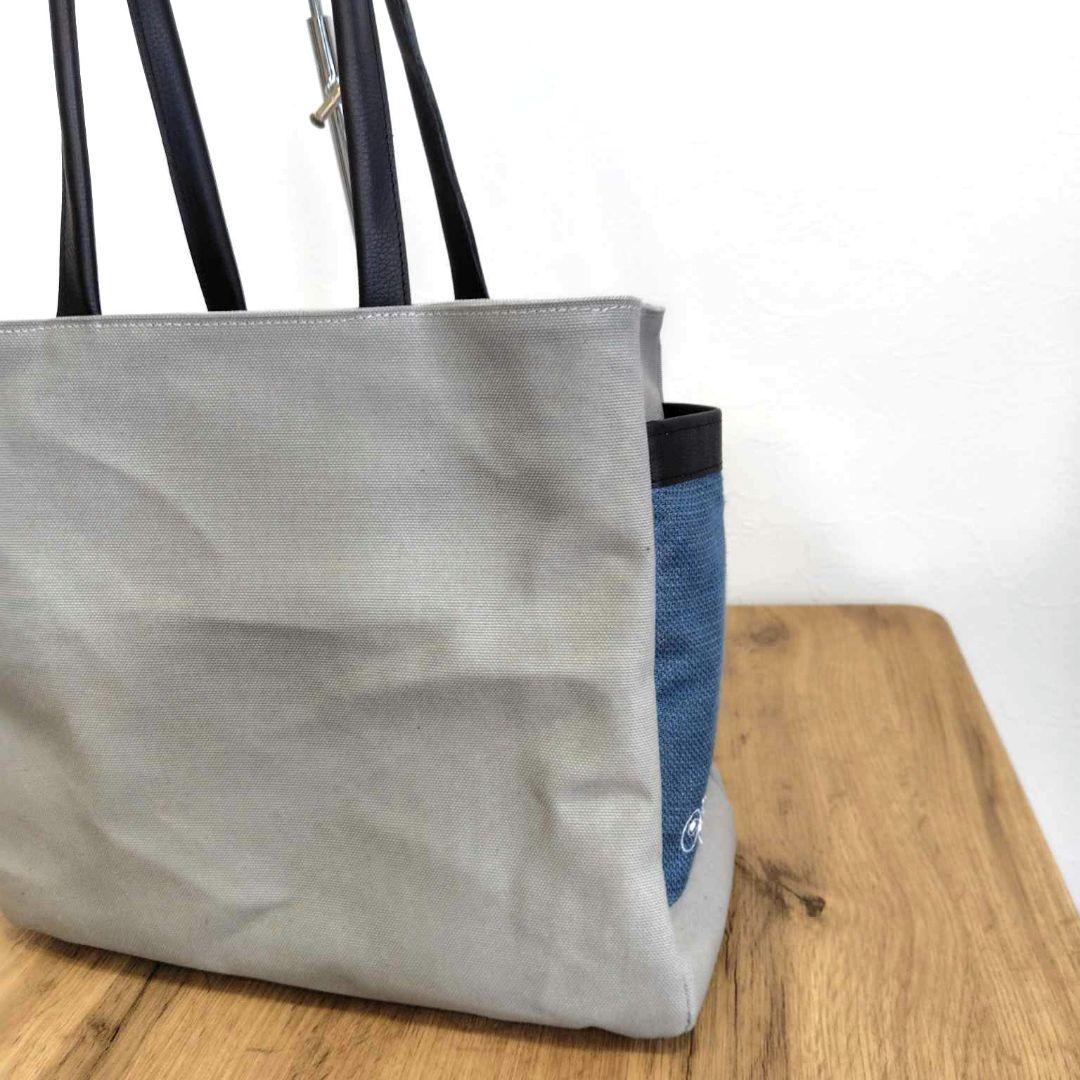 ぷ*ぃ様 ミナペルホネン/tambourineタンバリンブルー/がま口仕切り付き