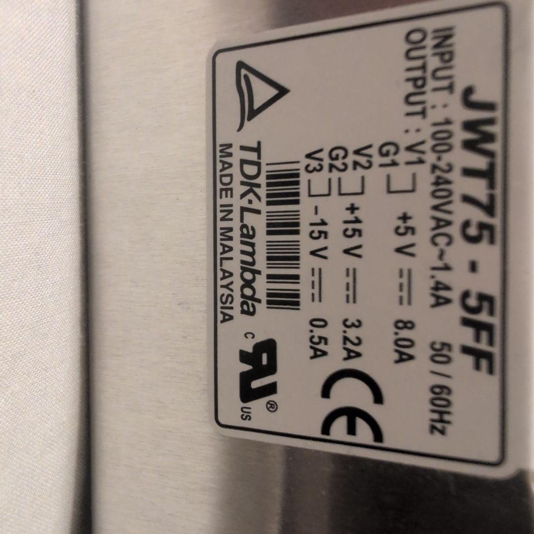 美品 ＴＤＫラムダ 電源 JWT75-5FF