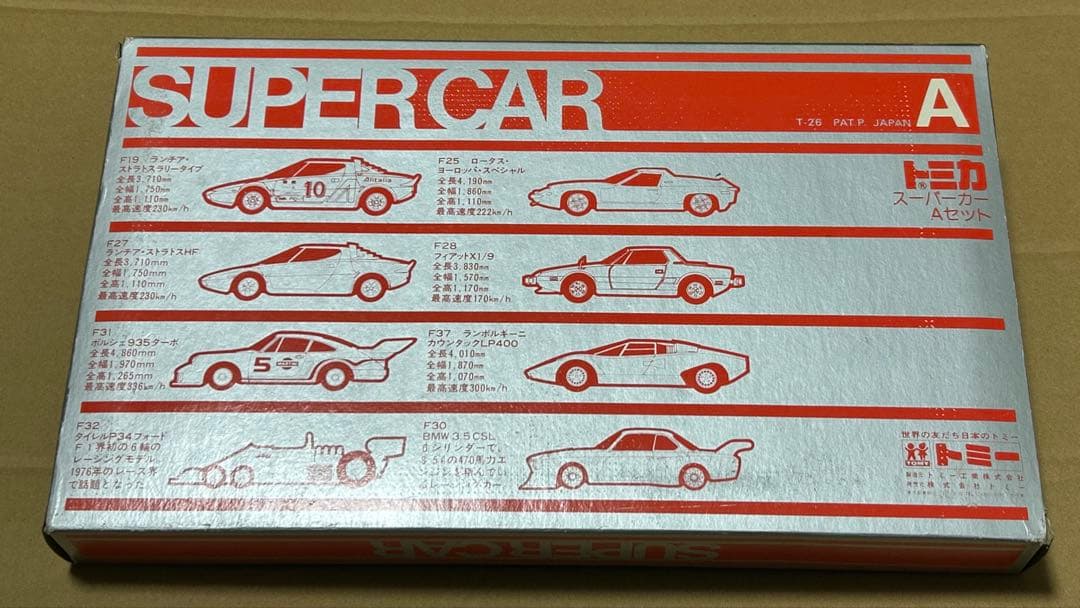 日本製 トミカ ギフトセット スーパーカーAセット