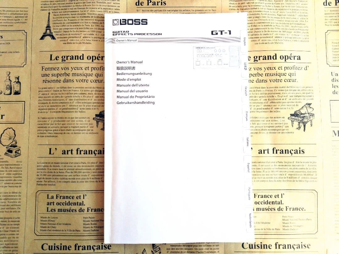 【美品】BOSS GT-1 ギターマルチエフェクター アダプター教科書セット
