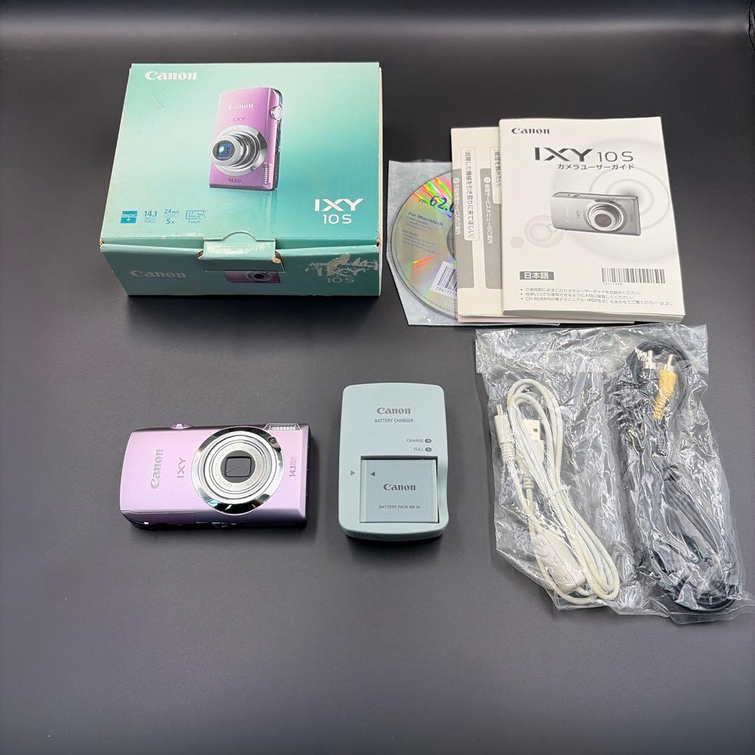 美品 箱付 Canon IXY 10S ピンク キャノン イクシー コンデジ