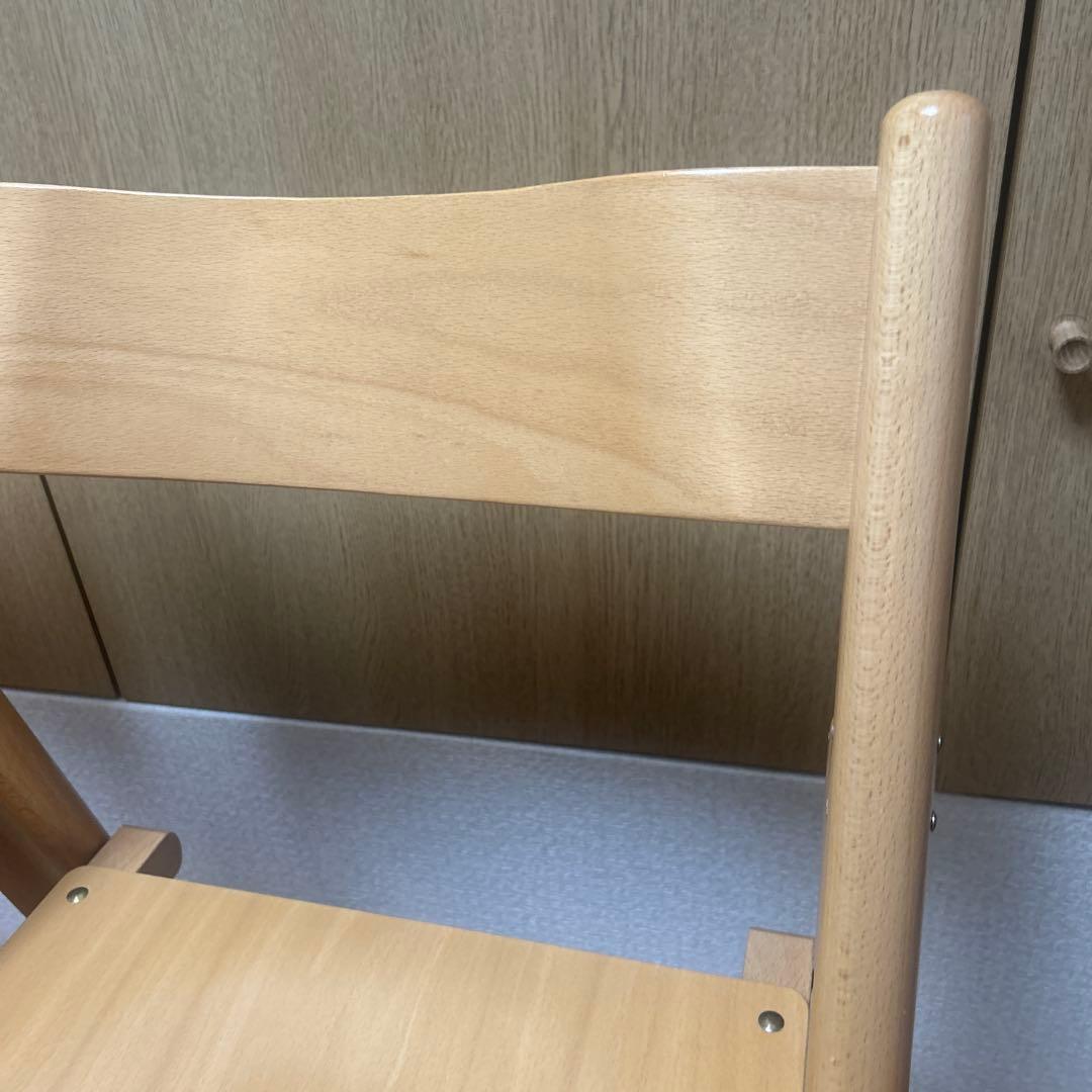 【廃盤・希少】無印良品ブナ材折りたたみチェア　2脚 セット