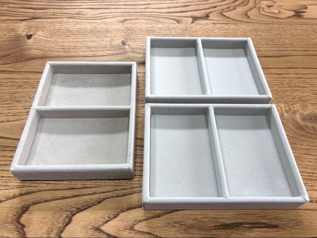 無印良品 重なるアクリルケース＋重なるベロアケース 全12点