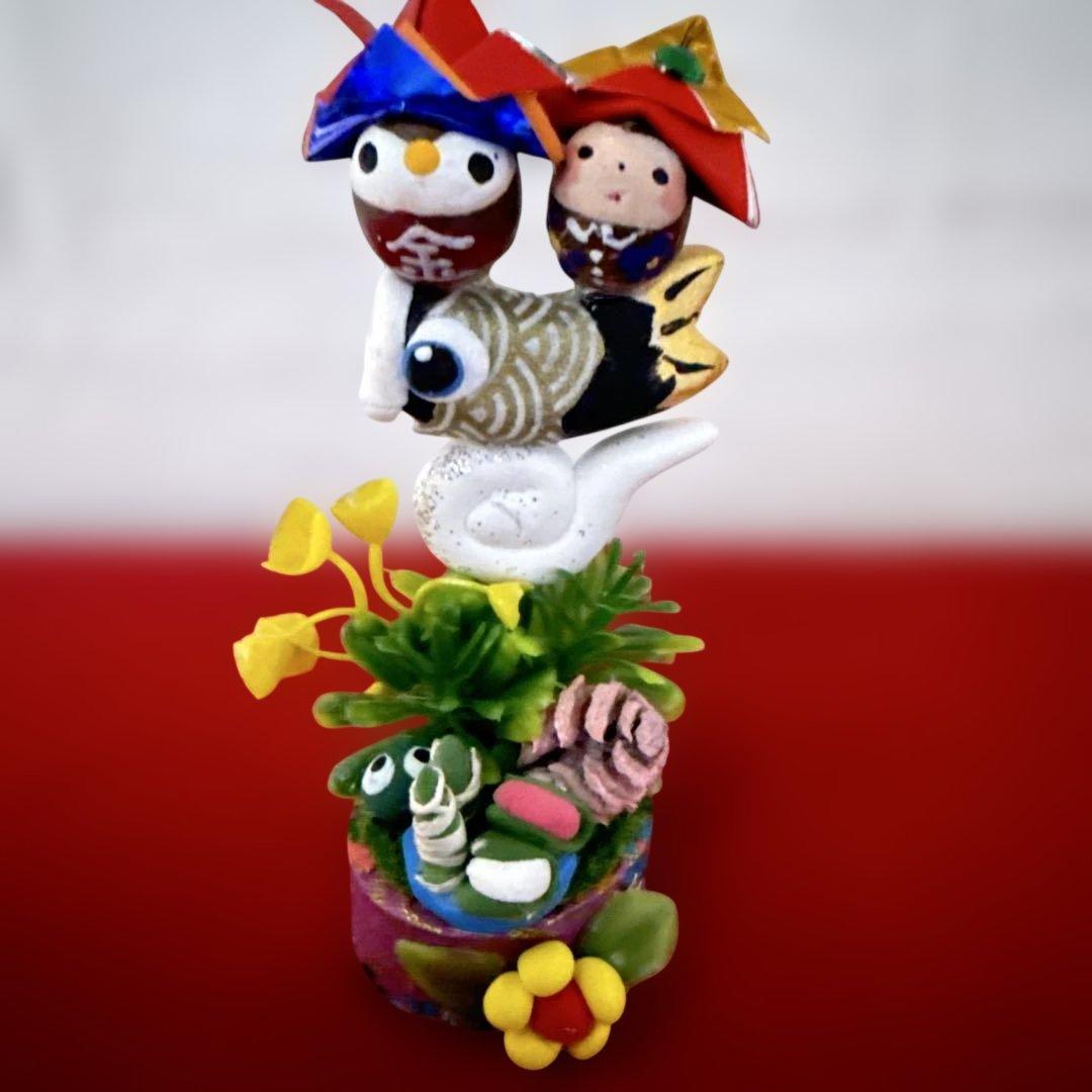 どんぐりアート♡端午の節句ライト付きタペストリー＆ミニオブジェ3点➕α♡