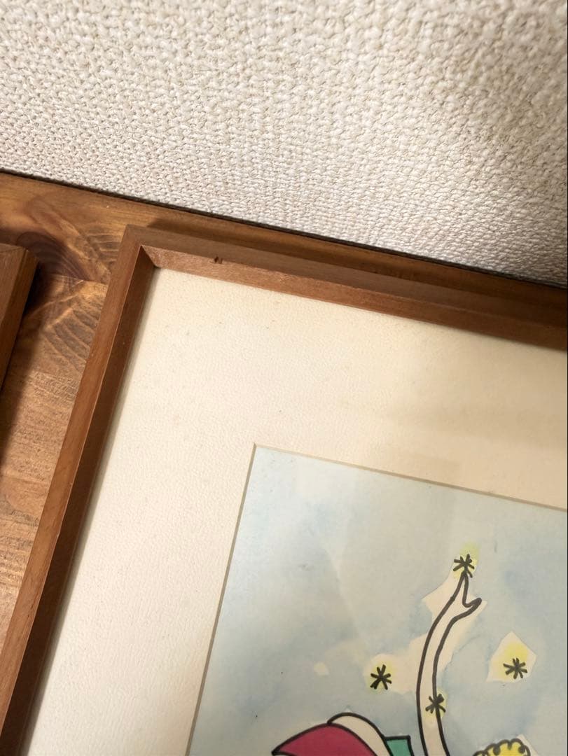 【原画】アンティークショップ購入 水彩画「Sho」星座シリーズ 2点