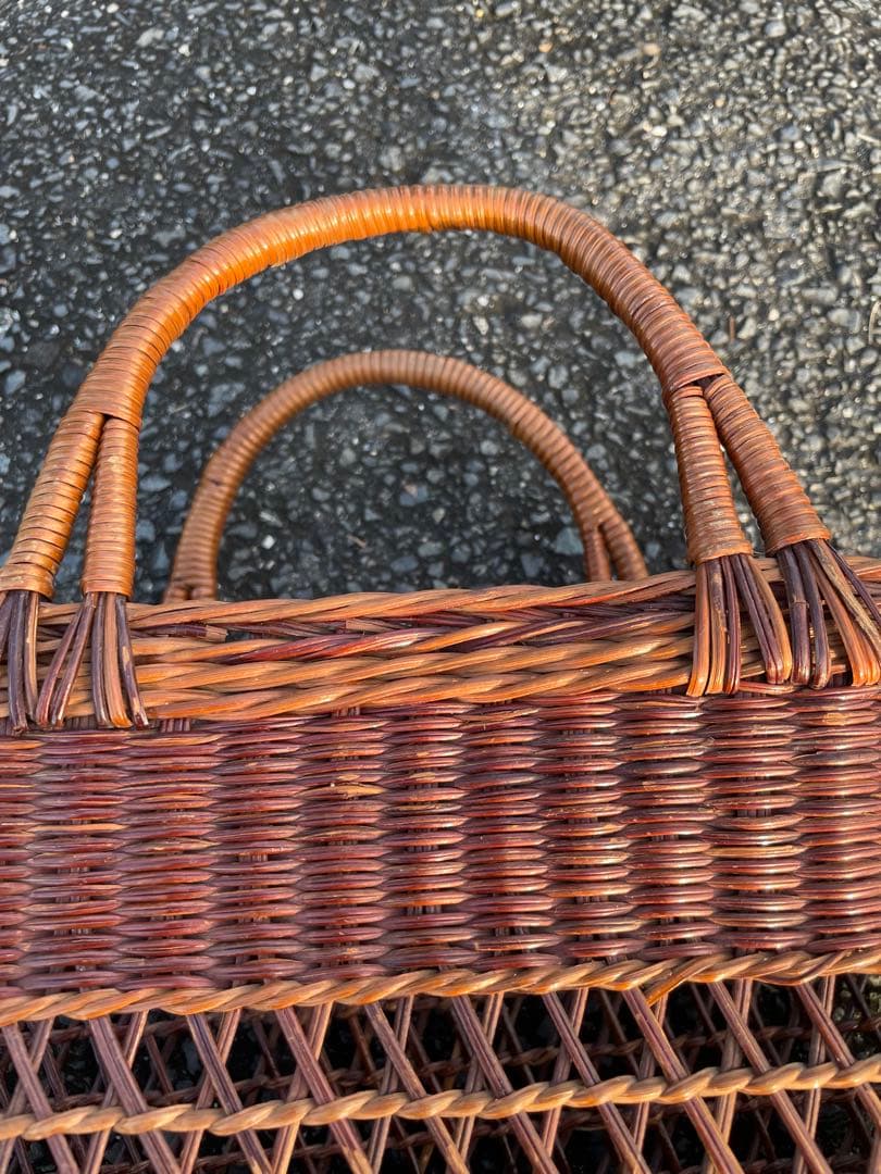 かごバッグ　3個セット　昭和レトロ