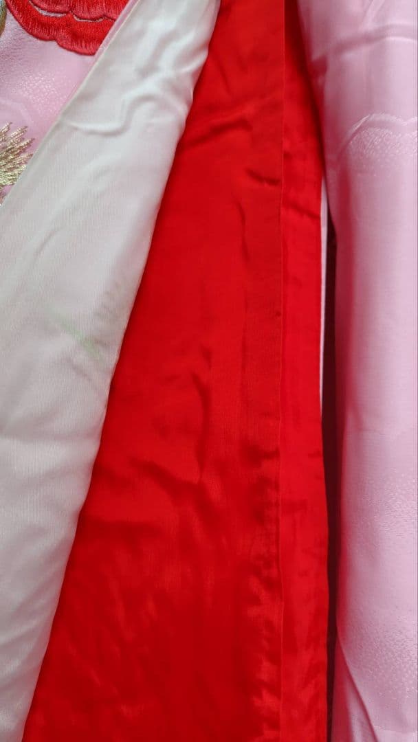 RK321色打掛未使用品綺麗着丈172センチ裄丈64センチ正絹裾綿入り
