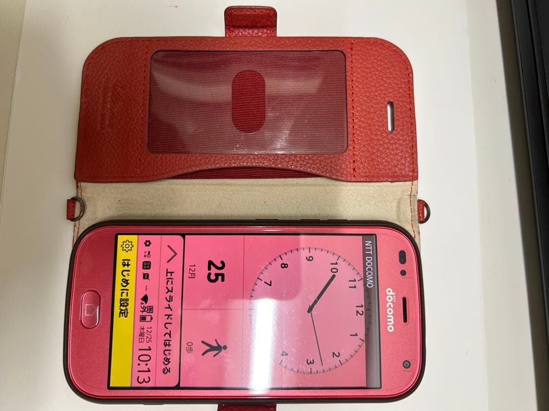 らくらくホン　F-42Aピンク