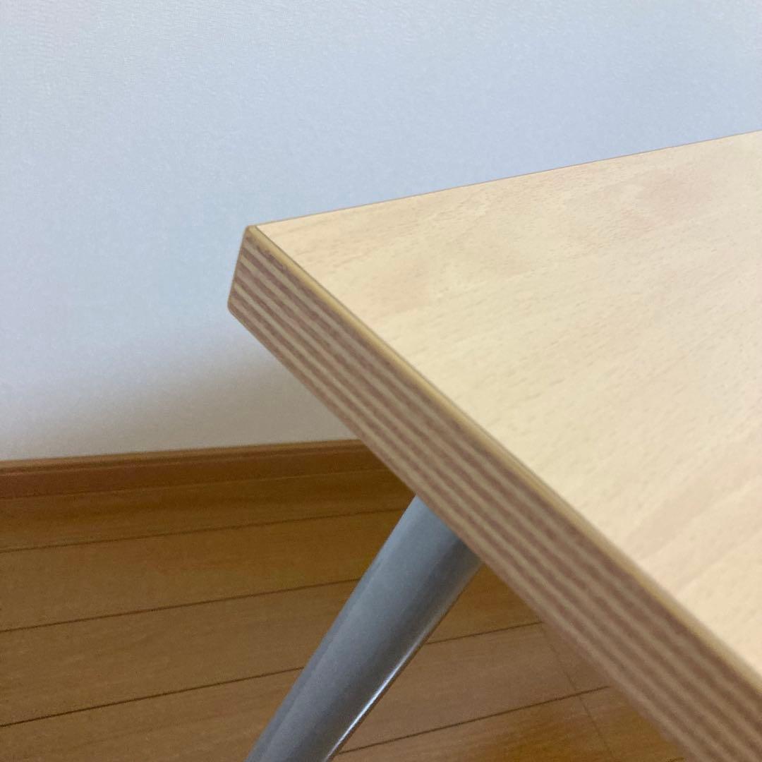 作業机 ケーブルラック付き　120cm×60cm×73cm パソコンデスク 木目