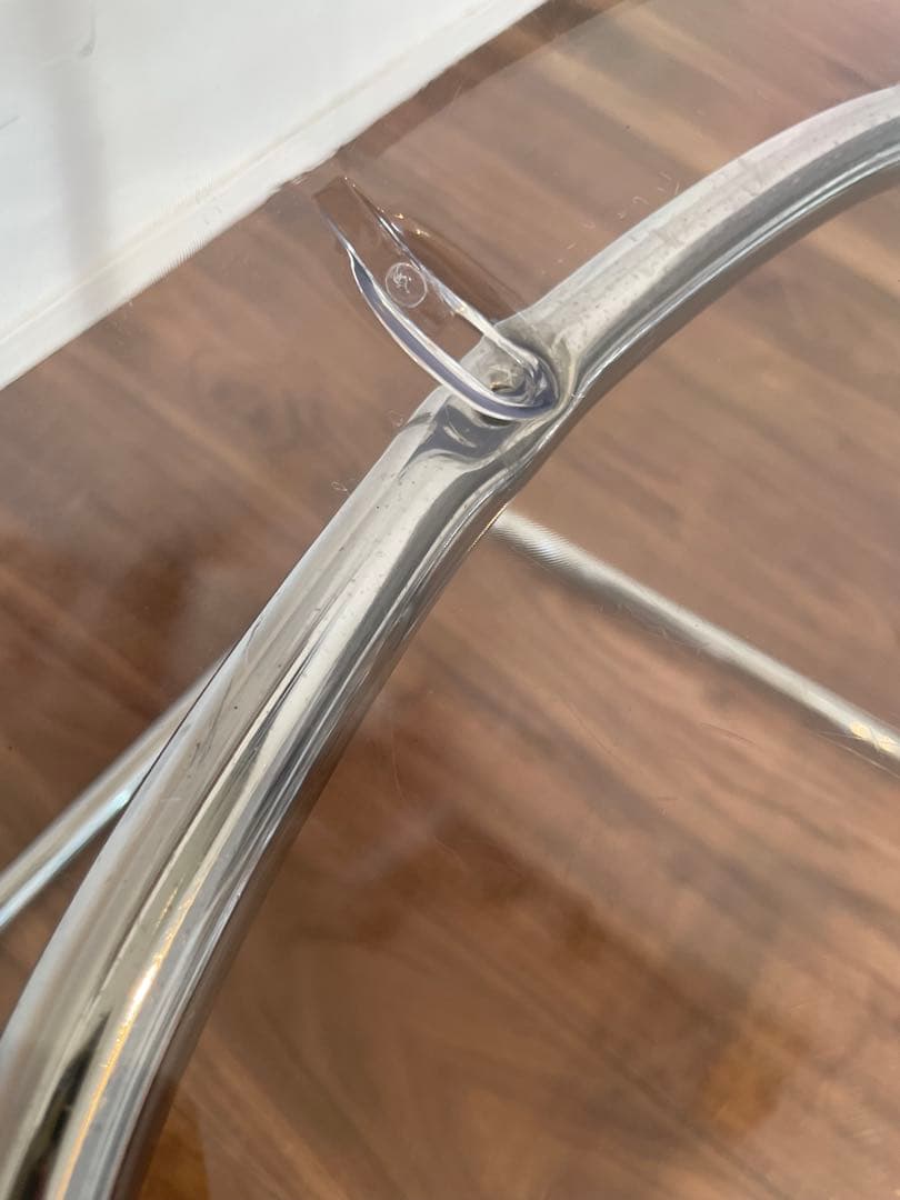 アクリルチェア 透明 スチール脚　IKEA トービアス　2脚